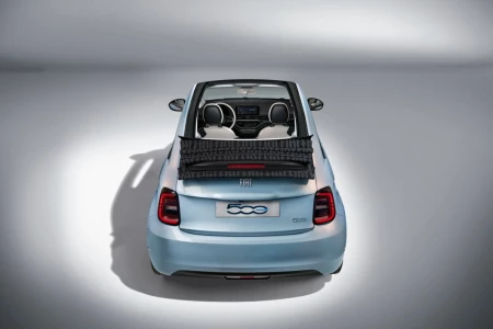 Thumbnail of Fiat 500e Action Rear view