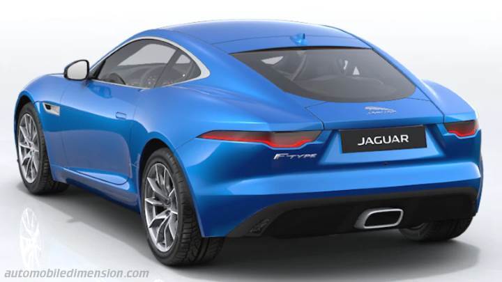 Jaguar F-type Coupe P300 R-Dynamic Zadní pohled