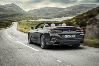 BMW 840d XDrive Cabrio Rear view