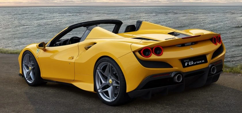 Ferrari F8 Spider Rear view
